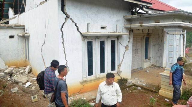 Foto Data Gempa Solok Selatan, 343 Rumah Rusak
