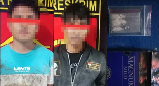 Foto Jual Sabu, Dua Pemuda Asal Kota Solok Ditangkap 