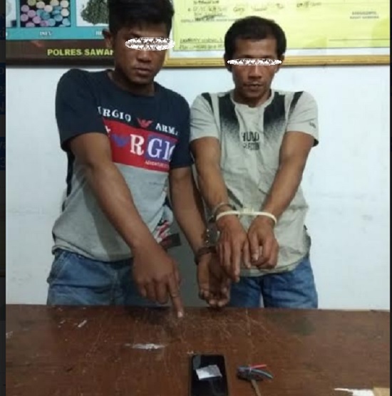 Foto Polres Sawahlunto Tangkap Dua Pelaku Narkoba di Talawi