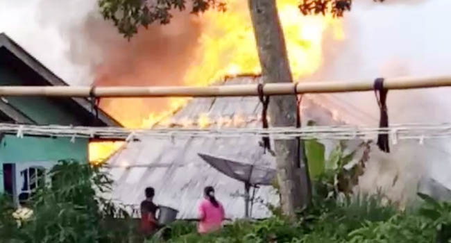 Foto Direhab Pemerintah pada 2017, Rumah Kayu Ludes Terbakar