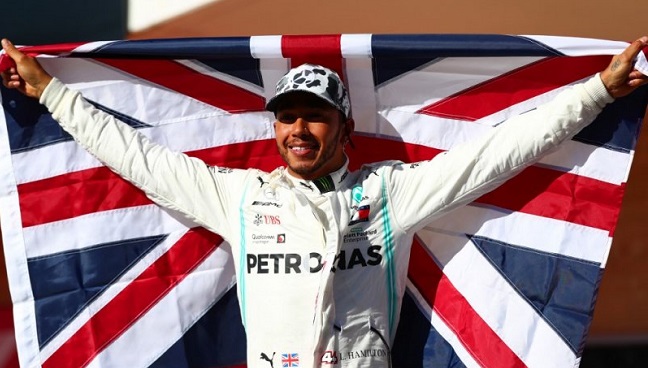 Foto Hamilton Juara F1 untuk Keenam Kali