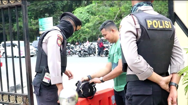 Foto Pascabom Medan, Penjagaan di Maporesta Padang Diperketat
