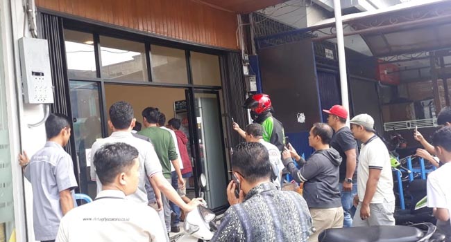 Foto Perampokan di Toko Kue di Bukittinggi Digagalkan Karyawan