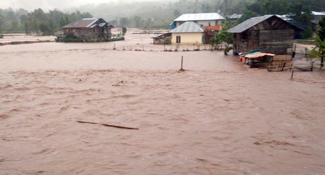 Foto Banjir di Talang Babungo, Pemukiman dan Areal Pertanian Terendam