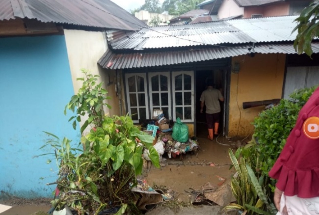 Foto Banjir kembali Melanda Nagari Talang Babungo, Ini yang Terdampak
