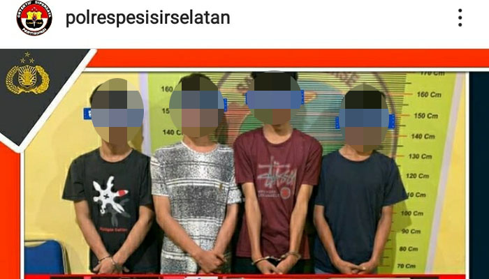 Foto Selundupkan Sabu ke Sel Tahanan Polres Pesisir Selatan, Empat Remaja Ditangkap