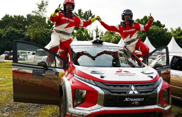Foto Xpander AP4 Juarai Fortuna Nusantara Tropical Sport Rally 2021