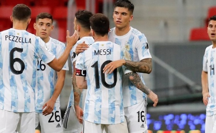 Foto Hasil Copa America: Kalahkan Uruguay, Argentina Raih 3 Poin Perdana