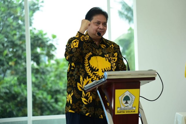 Foto Survei Indikator: Elektabilitas Ketum Parpol Airlangga Hartarto Ungguli Megawati