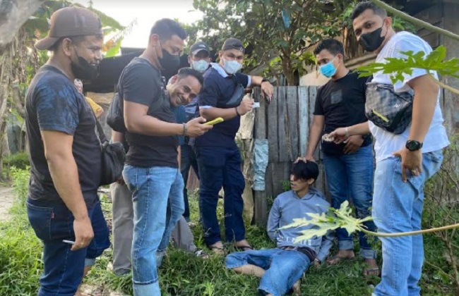Foto Diduga Pengedar Narkoba Ditangkap Tim Rajawali Polresta Padang
