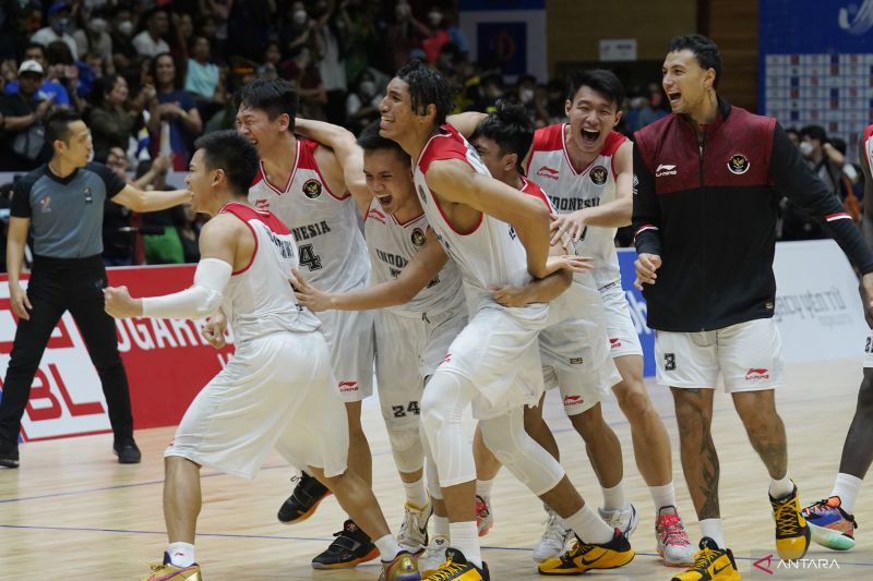 Foto Basket Indonesia Cetak Sejarah Raih Emas di SEA Games
