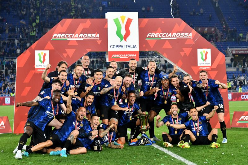 Foto Inter Milan Juara Piala Italia 2021/22