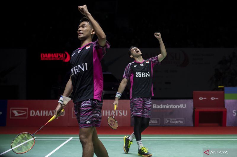 Foto Fajar/Rian juara Indonesia Masters 2022