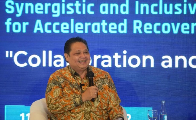 Foto Leaders Talk FEKDI 2022: Menko Airlangga Ungkap Pengembangan Digitalisasi Indonesia Telah Diakui Dunia