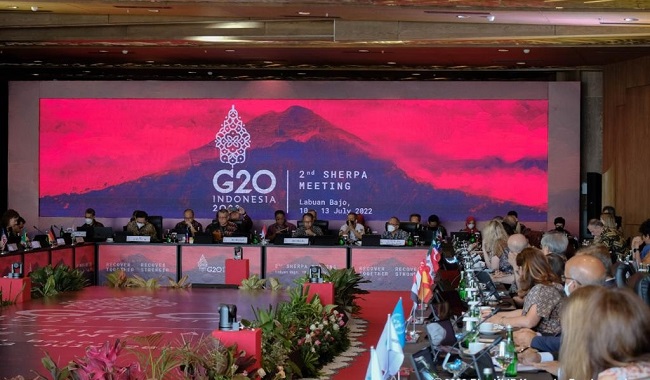 Foto Menko Airlangga Serukan Negara Anggota G20 Bersatu Atasi Permasalahan Global