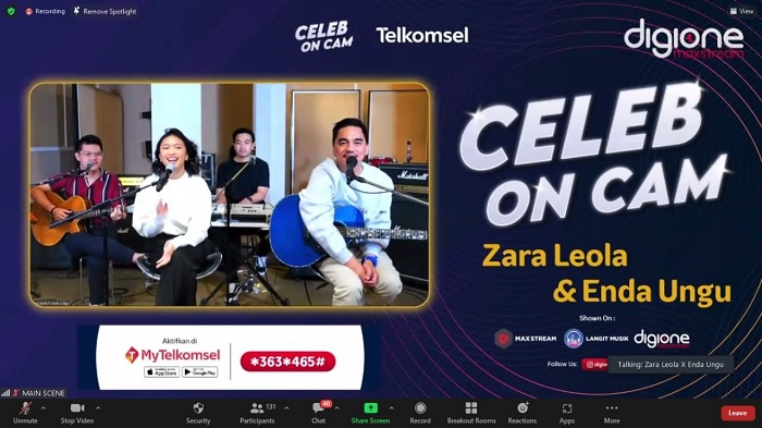 Foto Telkomsel Gelar Celeb on Cam bersama Zara Leola dan Enda Ungu