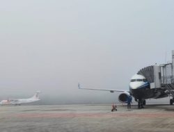 Foto Sempat Terganggu, Aktifitas di Bandara SSK II Pekanbaru Sudah Kembali Normal