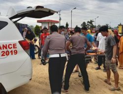 Foto Ditabrak Truk di Jalinsum, IRT Tewas Anak Luka-luka