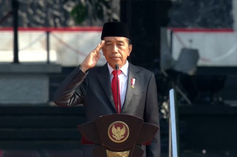 Foto Presiden Jokowi Pimpin Upacara Hari Kesaktian Pancasila