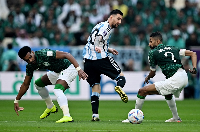 Foto Argentina Dilibas Arab Saudi 1-2