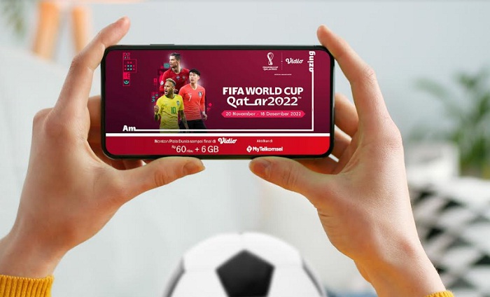 Foto Kolaborasi Telkomsel dan Vidio Suguhkan Paket Berlangganan untuk Nonton FIFA World Cup Qatar 2022