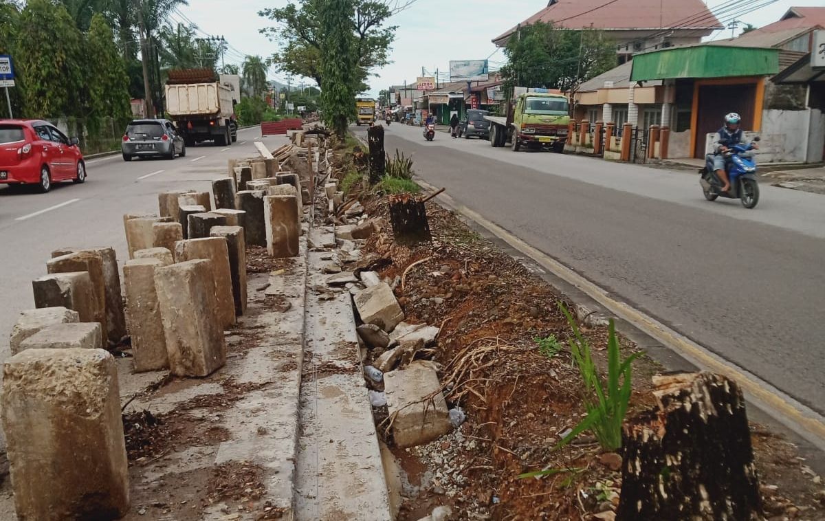 Foto Sudah Izin DLH, Perumda AM Kota Padang Bakal Ganti Pohon yang Terdampak Pemasangan Pipa