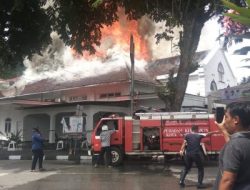 Foto Kebakaran, Begini Kondisi Gedung Pusat Kebudayaan Sawahlunto