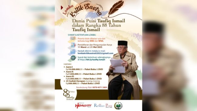 Foto Lomba Kritik Sastra 88 Tahun Taufiq Ismail