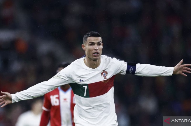 Foto Portugal Pesta Gol Saat Lawan Luksemburg, Dua Gol Dicetak Cristiano Ronaldo