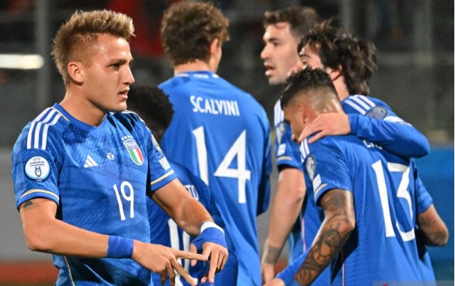 Foto Italia Raih Tiga Poin Usai Bekuk Malta Dua Gol Tanpa Balas
