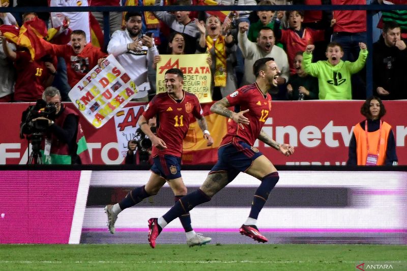 Foto Spanyol Menang Meyakinkan 3-0 atas Norwegia