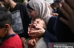 Warga Palestina menderita akibat serangan Israel. (antara)