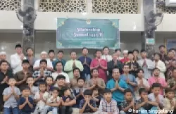 Keluarga besar Pimpinan Cabang (PC) Lembaga Dakwah Islam Indonesia (LDII) Padang Utara menggelar silaturrahim.