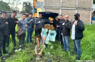 BNNP Sumbar tangkap oknum polisi membawa 114 kg ganja