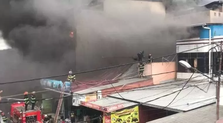 Kebakaran di Pasar Raya Padang. (ist)
