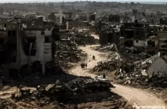Infrastruktur Gaza hancur. (antara)
