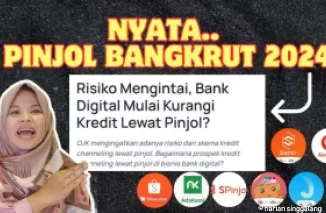 Ilustrasi pinjol terancam bangkrut.