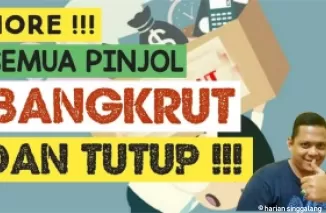 Ilustrasi pinjol bangkrut. (Foto: YouTube)