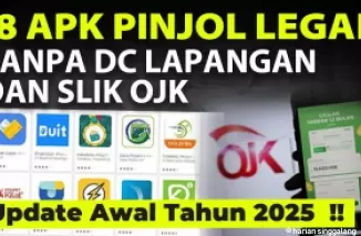 18 pinjol tanpa DC Lapangan dan Slik OJK. (Foto: YouTube Sekilas Pinjol)