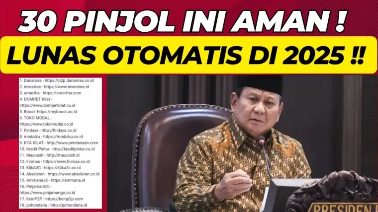 Aturan baru, pinjol aman utang nasabah lunas.