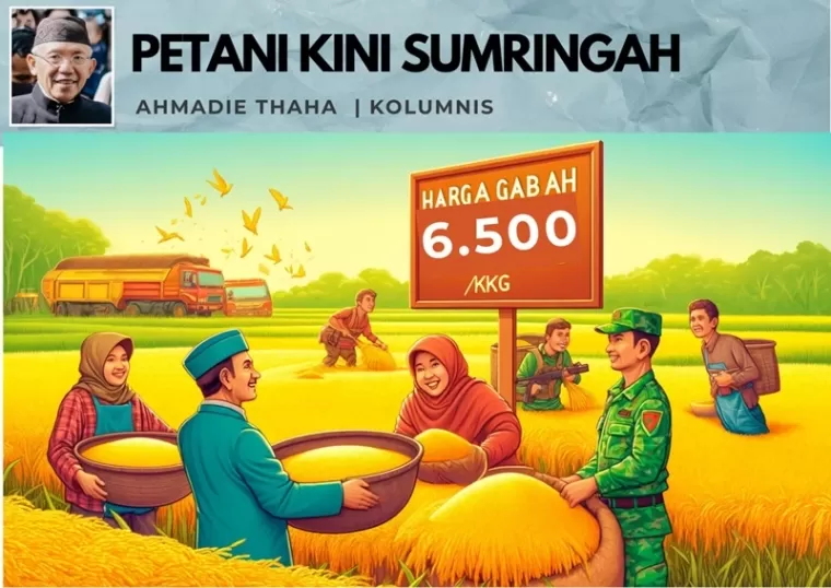 Ilustrasi Petani Kini Sumringah