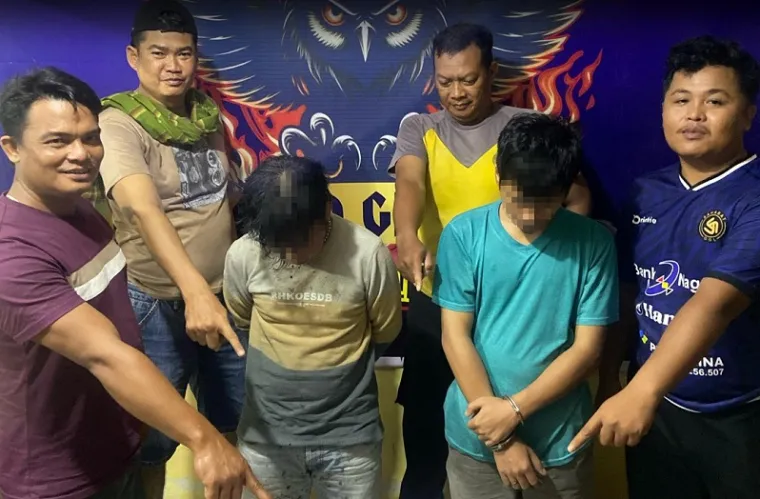 Polsek Linggo Sari Baganti Tangkap Dua Tersangka Narkoba