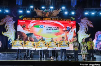 Asbanda dan Bank Papua menggelar Undian Tabungan Simpeda Nasional Periode ke 2 Tahun XXXV-2025 di Istora Papua Bangkit, Sentani, Jayapura, Papua, Kamis, 24 April 2025. (ist)