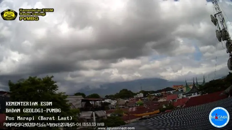Gunung Marapi Kembali Erupsi Siang Tadi