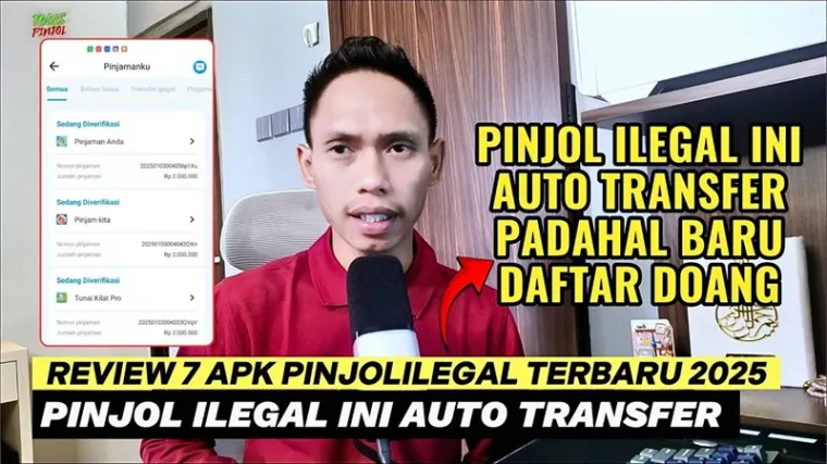 Ilustrasi Pinjol iLegal Bahaya galbay 2025. (Foto: Canva/ kanal Youtube Tools Pinjol)