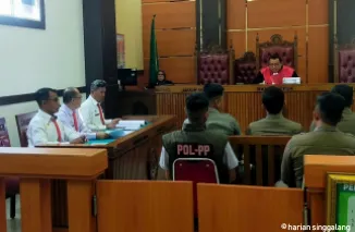 Enam Pelanggar PErda Disidang di PN Padang