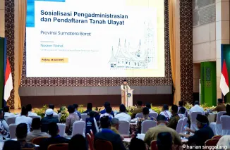 Menteri Nusron mengatakan pendaftaran tanah ulayat di Sumstra Barat bukti Negara hadir untuk melindungi Hak Masyarakat Hukum Adat. (ist)