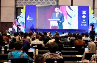 Wamen Ossy mengatakan, proses pengadaan tanah diprioritaskan bagi keberlanjutan hidup masyarakat Indonesia. Hal itu disampaikannya saat menjadi pembicara di Indonesia International Valuation Conference. (ist)